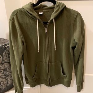 Women’s Old Navy- olive zip up hoodie